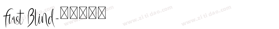 First Blind字体转换